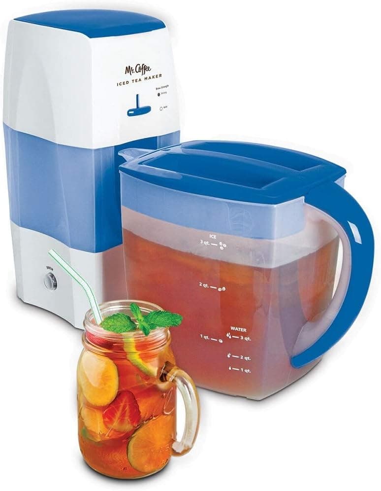 Mr. Coffee TM75 2-Quart Iced Tea Maker, Blue