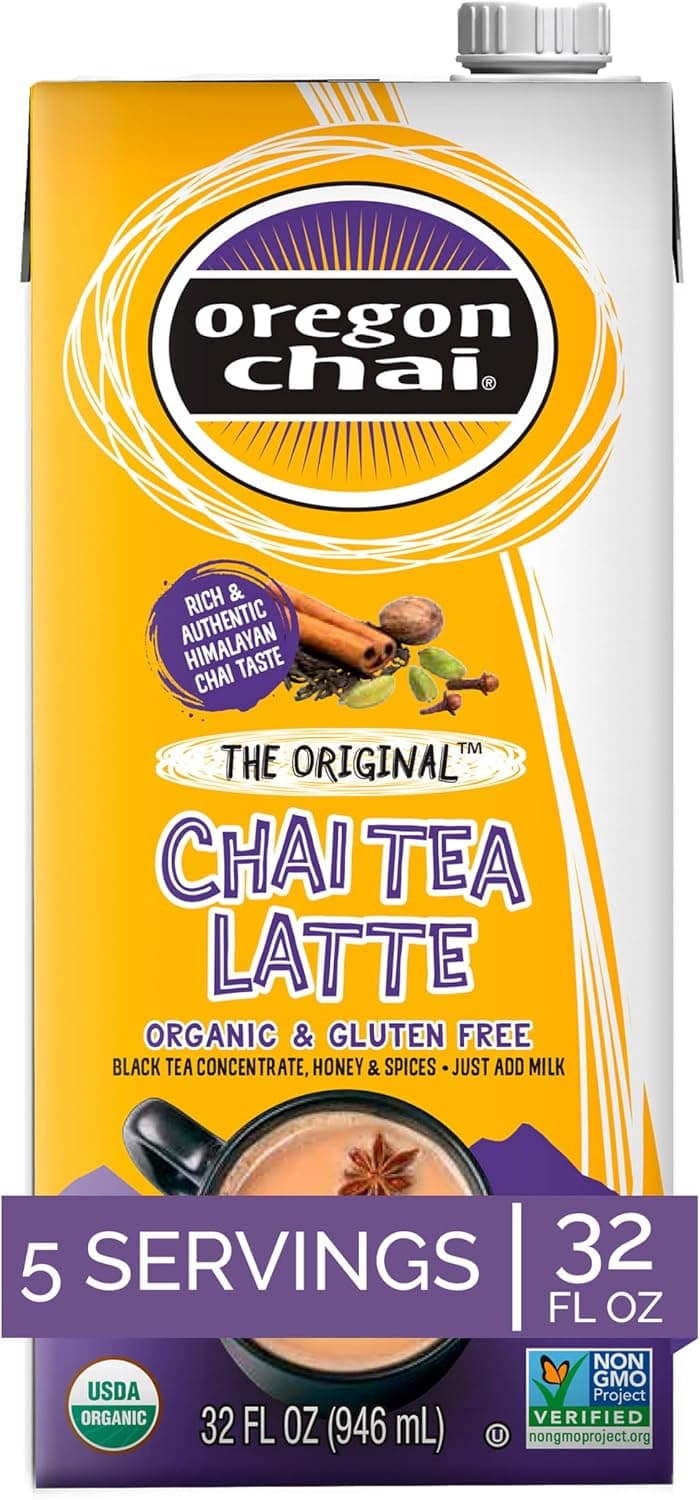Oregon Chai Original Chai Tea Latte Concentrate, 32 Fluid Ounce