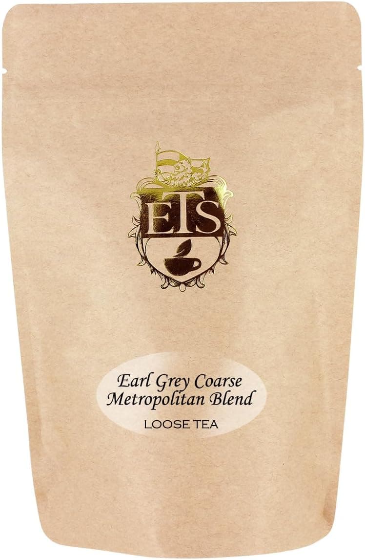 English Tea Store Earl Grey Tea, Loose Leaf Black Tea with Bergamot, 4oz Resealable Pouch