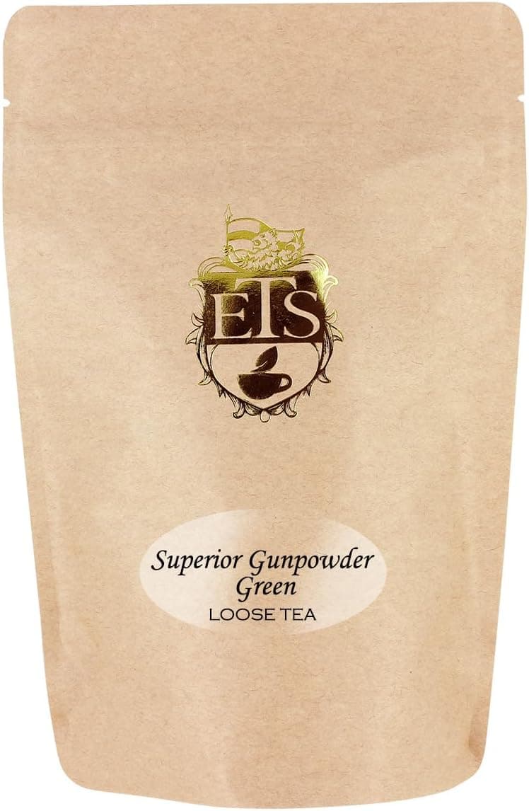 English Tea Store Superior Gunpowder Green Loose Leaf Pouch 4oz