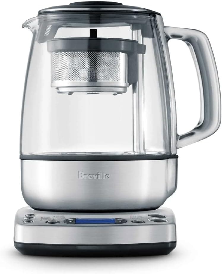 Breville BTM800XL One-Touch Tea Maker Infuser and Kettle, Brushed Stainless Steel, 5 Temperature Presets, 51 fl oz