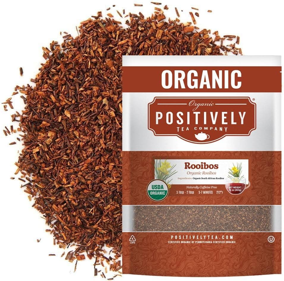 Positively Tea Company Organic South African Rooibos Tea, Loose Leaf, 16 Ounce