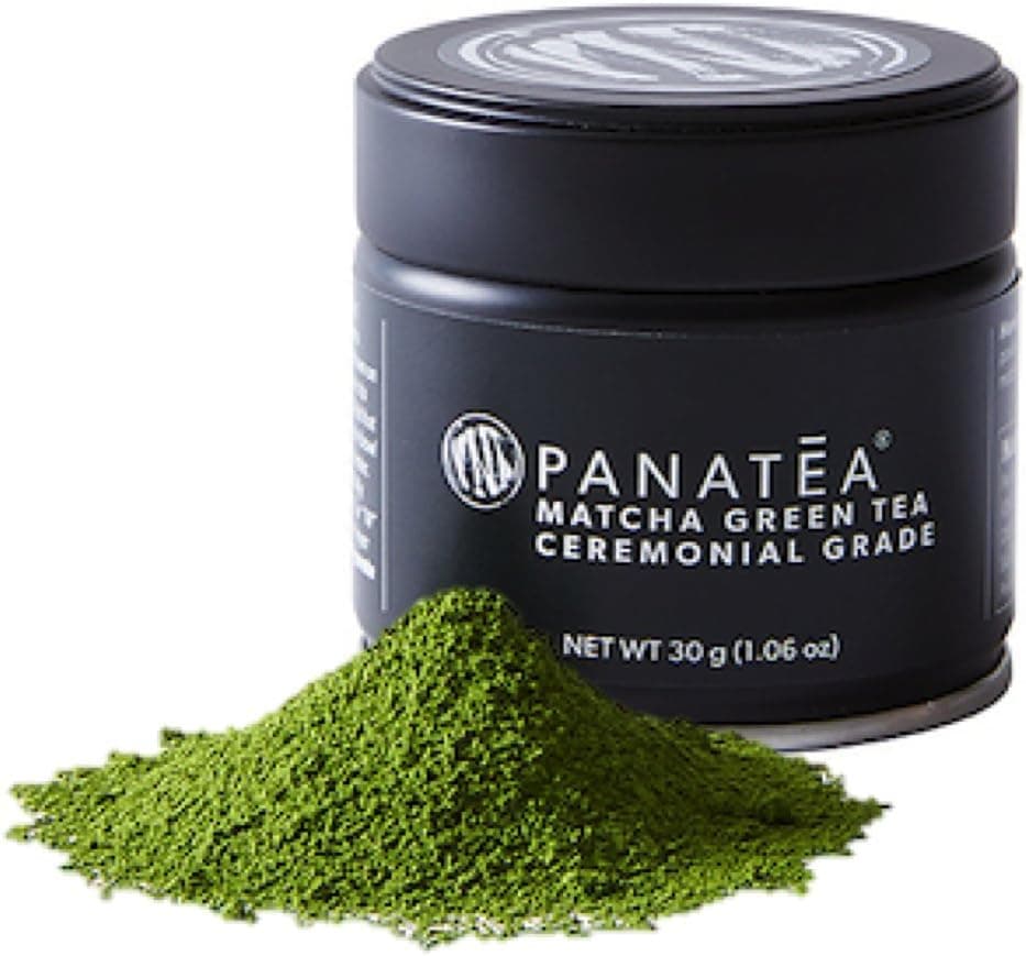 PANATEA Ceremonial Grade Matcha Green Tea Tin - 100% Pure Japanese Matcha Powder, 30g
