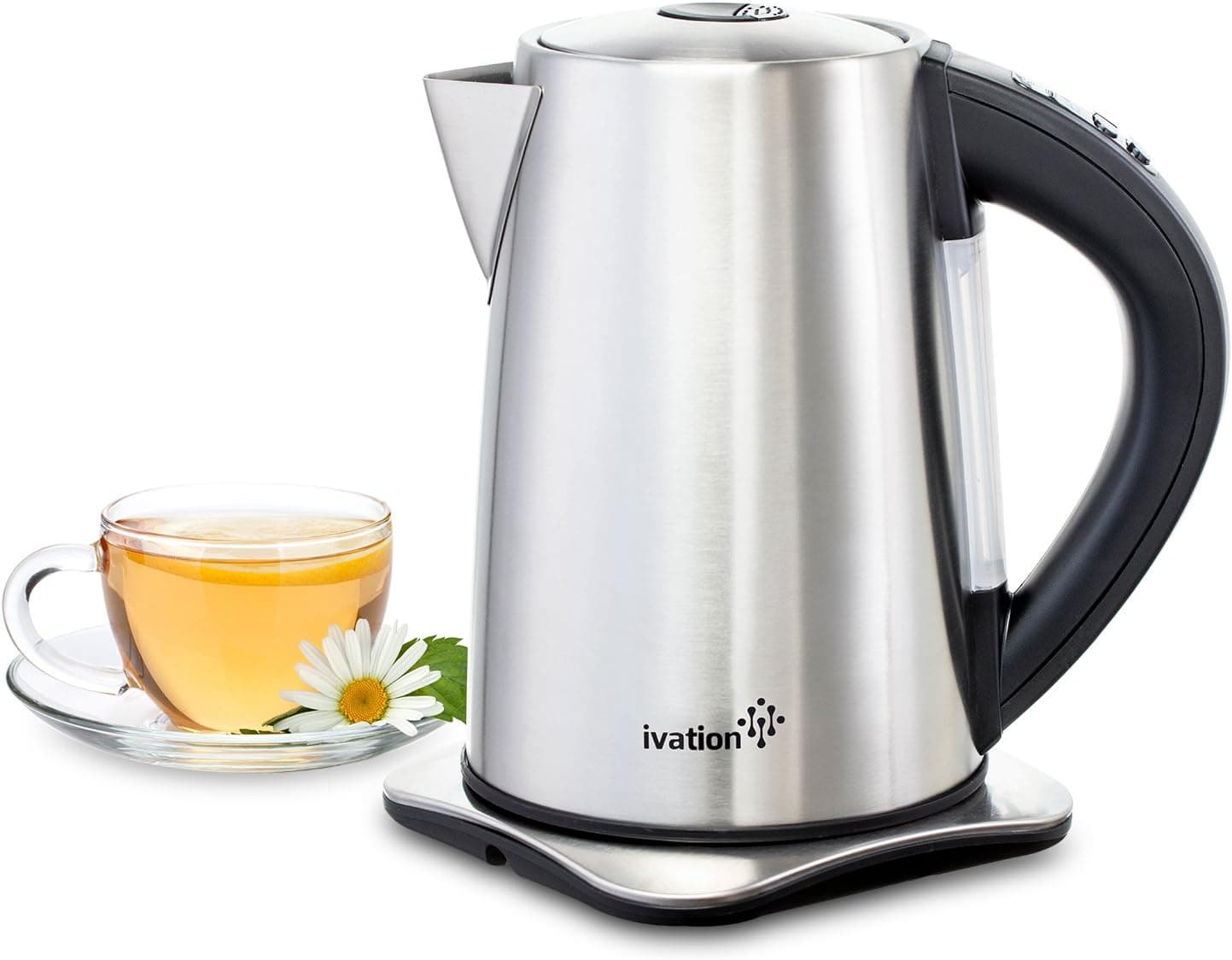 Ivation Precision-Temperature Electric Kettle, 1.7L, 6 Preset Variable Heat Settings