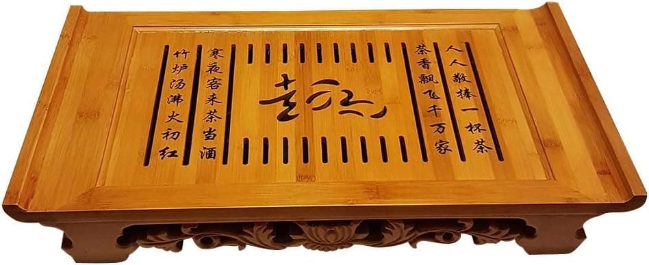 Bamboo GongFu Tea Serving Tray L21 x W12 x H2.75