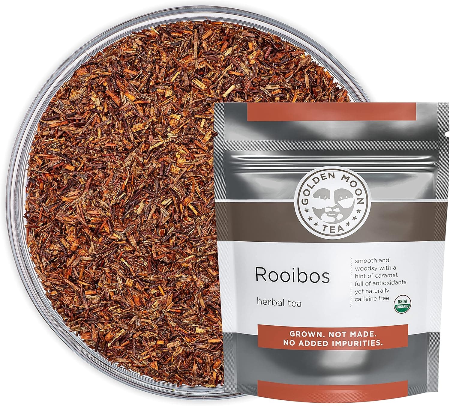 Rooibos Tea Caffeine Free Organic Loose Leaf Bulk - 96 Servings
