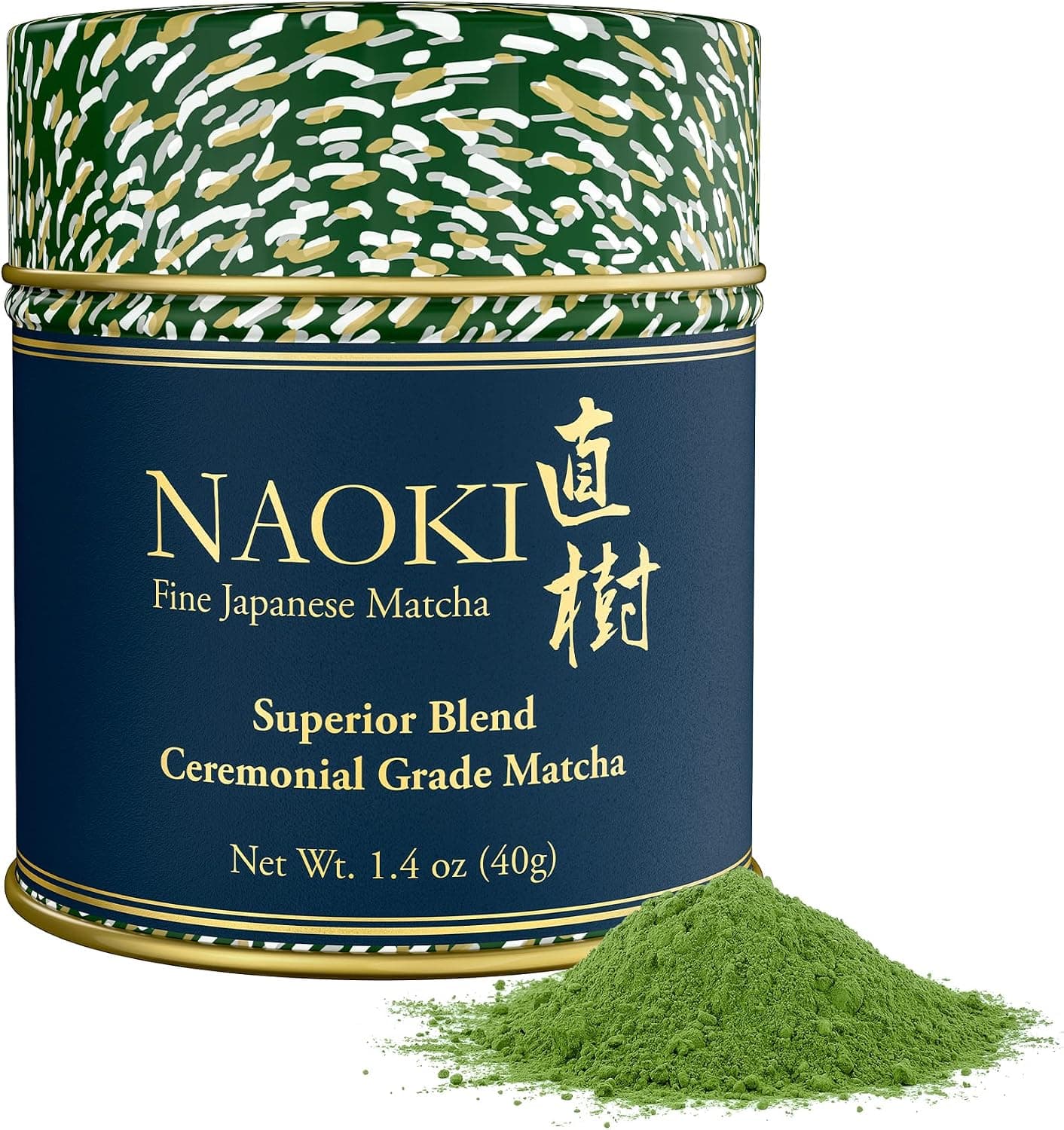 Naoki Matcha Superior Blend - Authentic Japanese Ceremonial Grade First Harvest Matcha, 40g/1.4oz