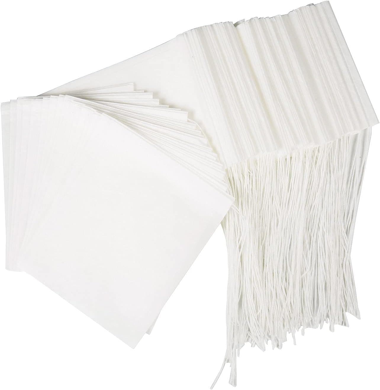 BetyBedy 100PCS Tea Filter Bags, Disposable Drawstring Empty Tea Infuser, Natural Wood Pulp Paper