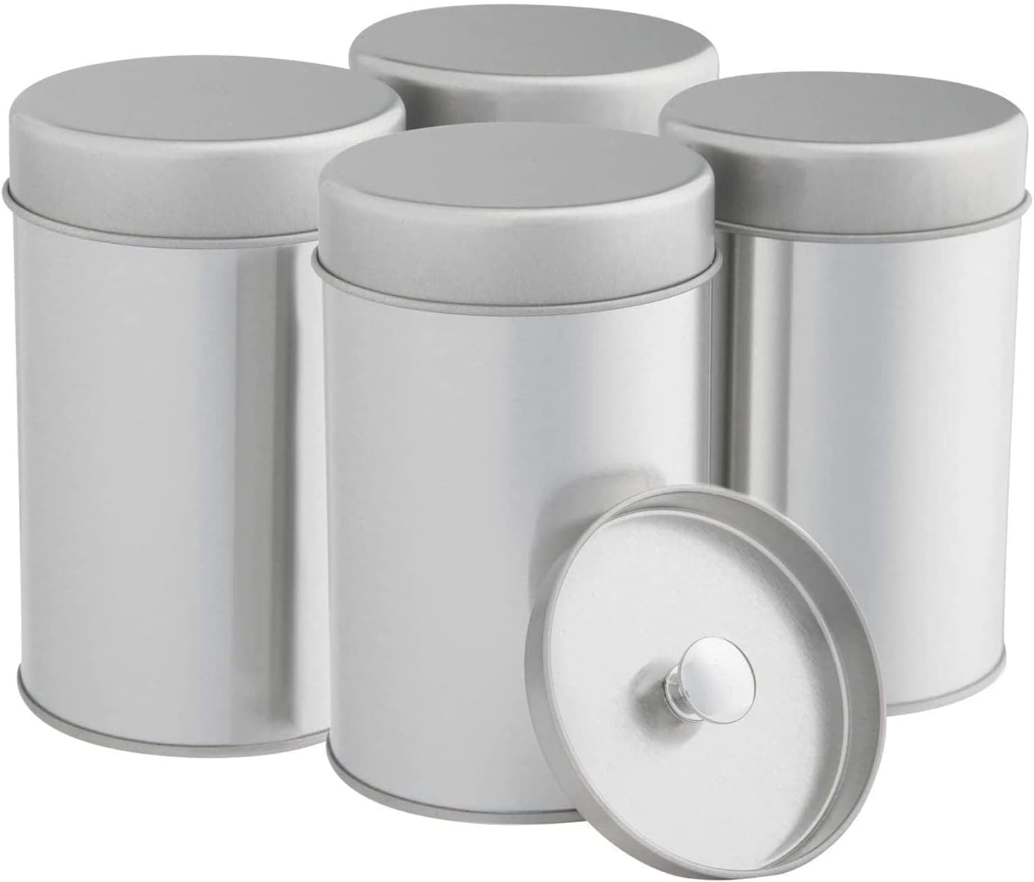 Tea Tins Canister with Airtight Double Lids for Loose Leaf Tea