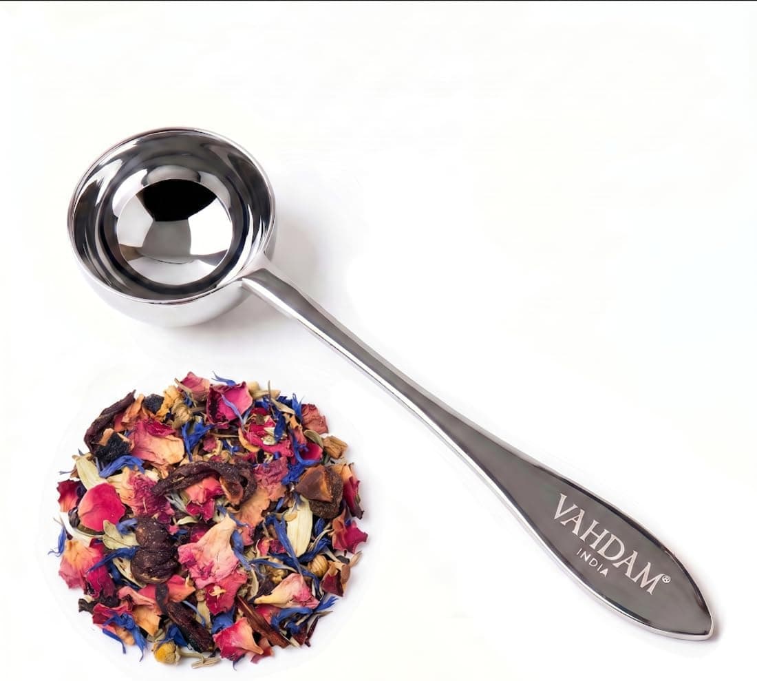 VAHDAM Perfect Serve Loose Leaf Tea Spoon, Premium Stainless Steel Tea Scoop