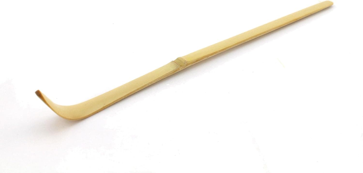 BambooMN Chashaku Matcha Tea Scoop Spoon Organic Bamboo Ceremonial Utensil - Natural, 3 Pieces