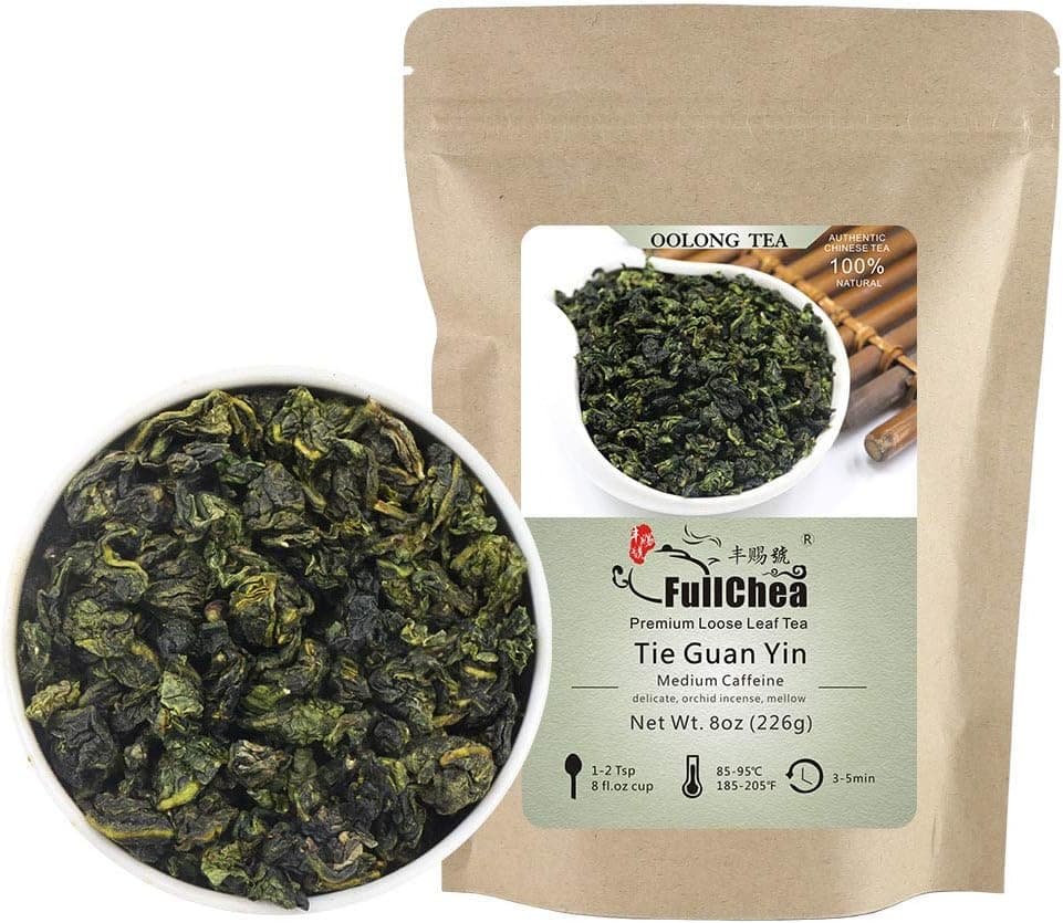 FullChea Anxi Tieguanyin Oolong Tea Loose Leaf - Tie Guan Yin - 8oz / 226g
