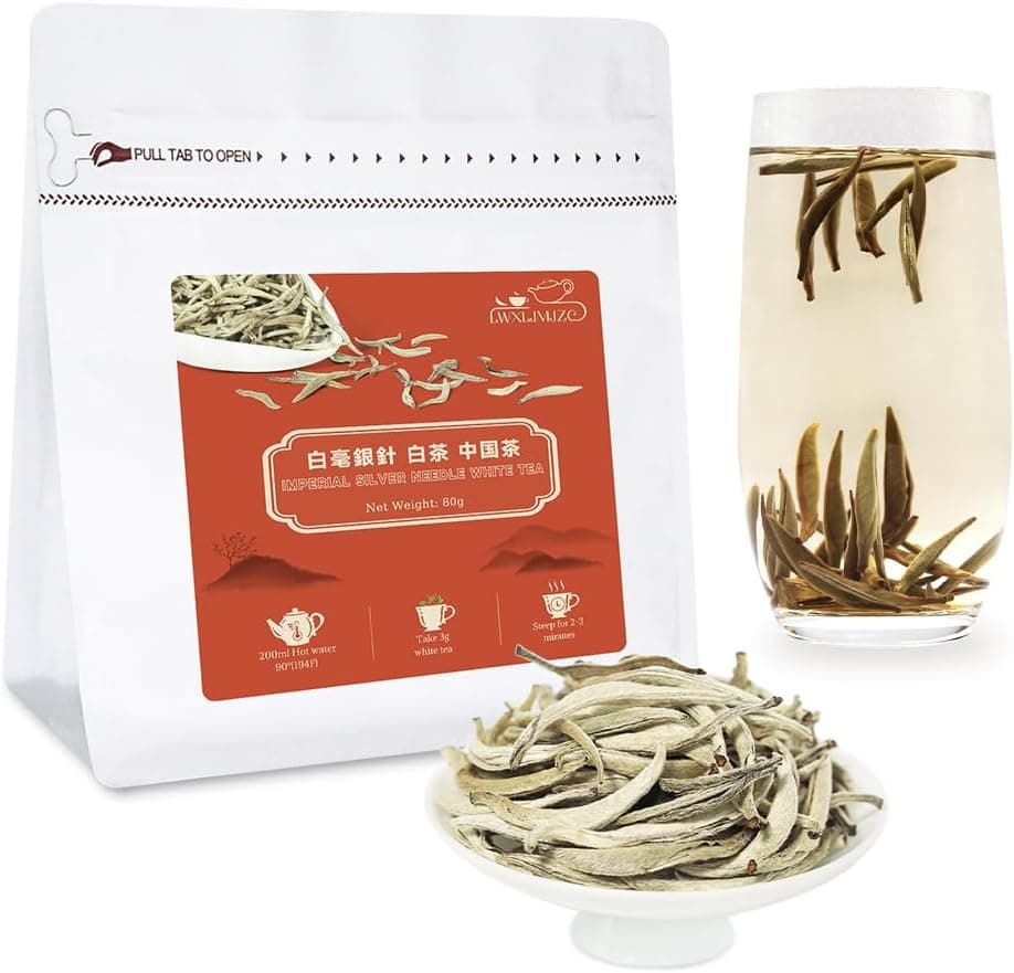 LWXLJMJZC Yunnan Silver Needle White Tea Loose Leaf 2.8oz/80g