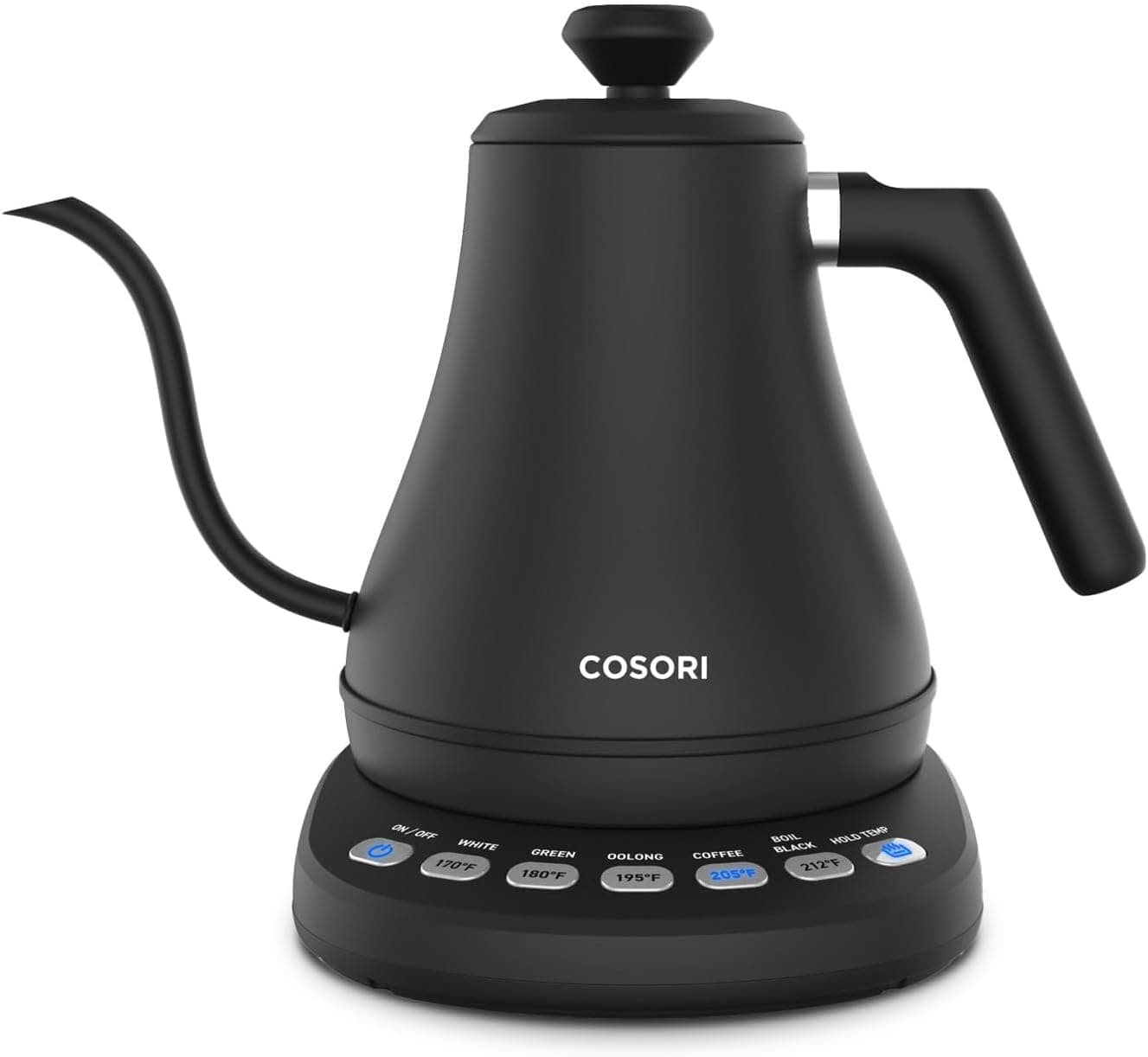 Cosori Gooseneck Electric Kettle with Temperature Control, 0.8L, Black