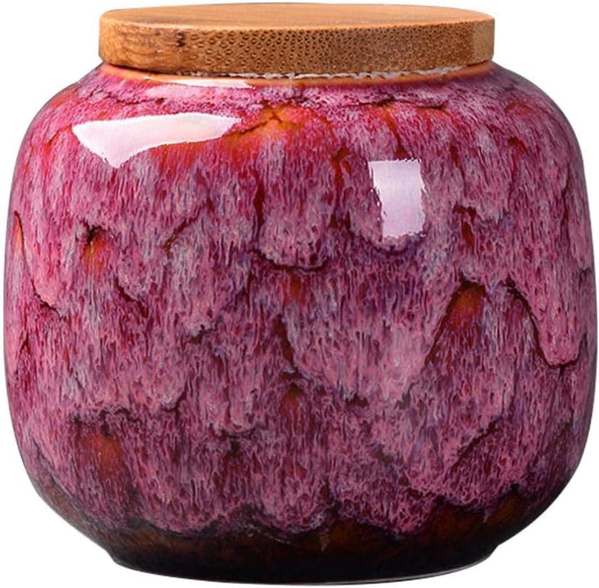 jessie Loose Tea Tin Tea Storage Tea Caddy Canister Container Jar with Airtight Lid (Rose)