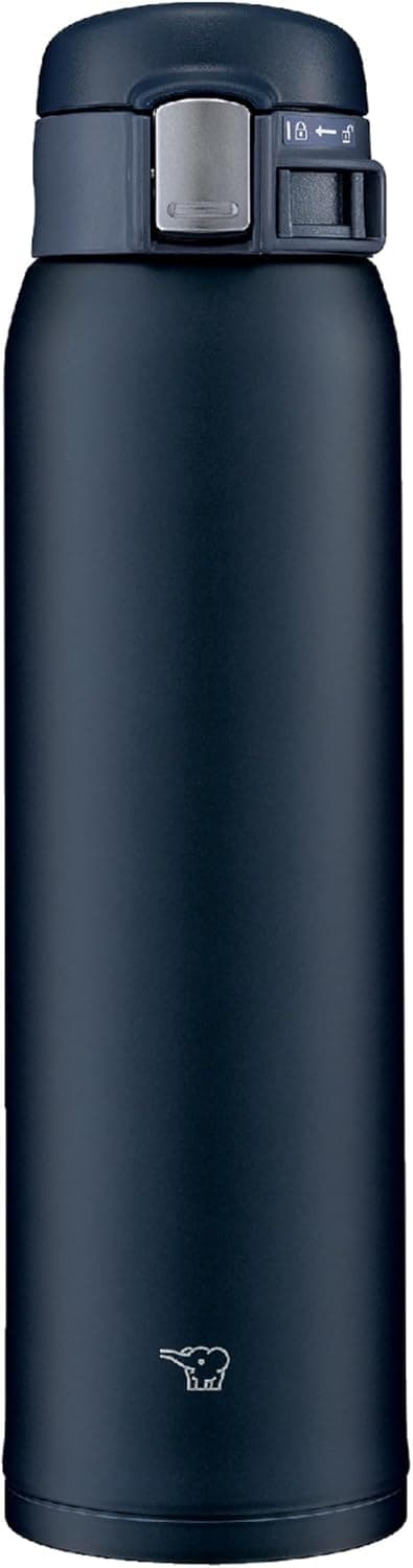 Zojirushi One-Touch Open Stainless Steel Mug 600ml, Navy SM-SF60-AD