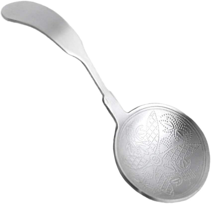 Cabilock Tea Scoop Stainless Steel Round Coffee Scoop Loose Leaf Tea Scooper Measuring Spoon