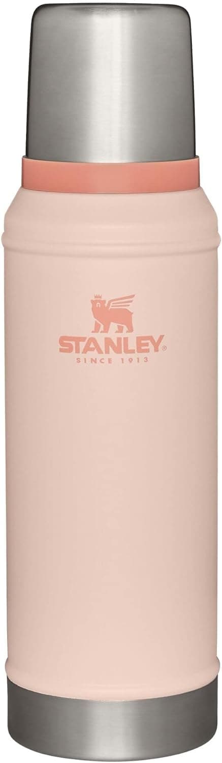 Stanley Classic Vacuum Insulated Wide Mouth Bottle - Stainless Steel Thermos, 1.0 QT - Limestone