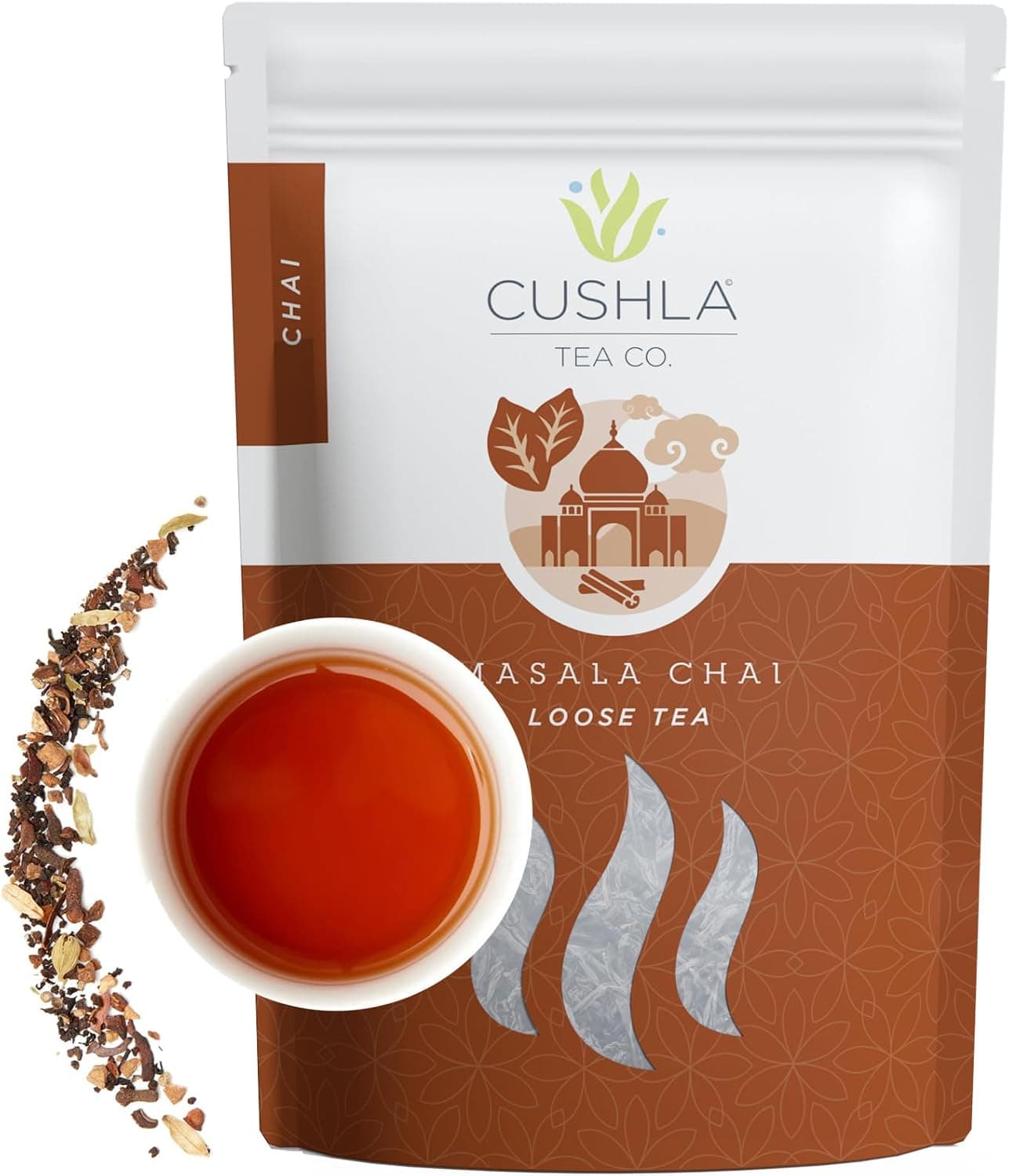 Authentic Indian Masala Chai Loose Leaf Tea 16oz - Black Tea with Spices