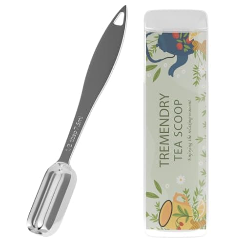 1.5tsp(7.5ml) Tea Scoop for Loose Leaf, Stainless Steel Measuring Spoon