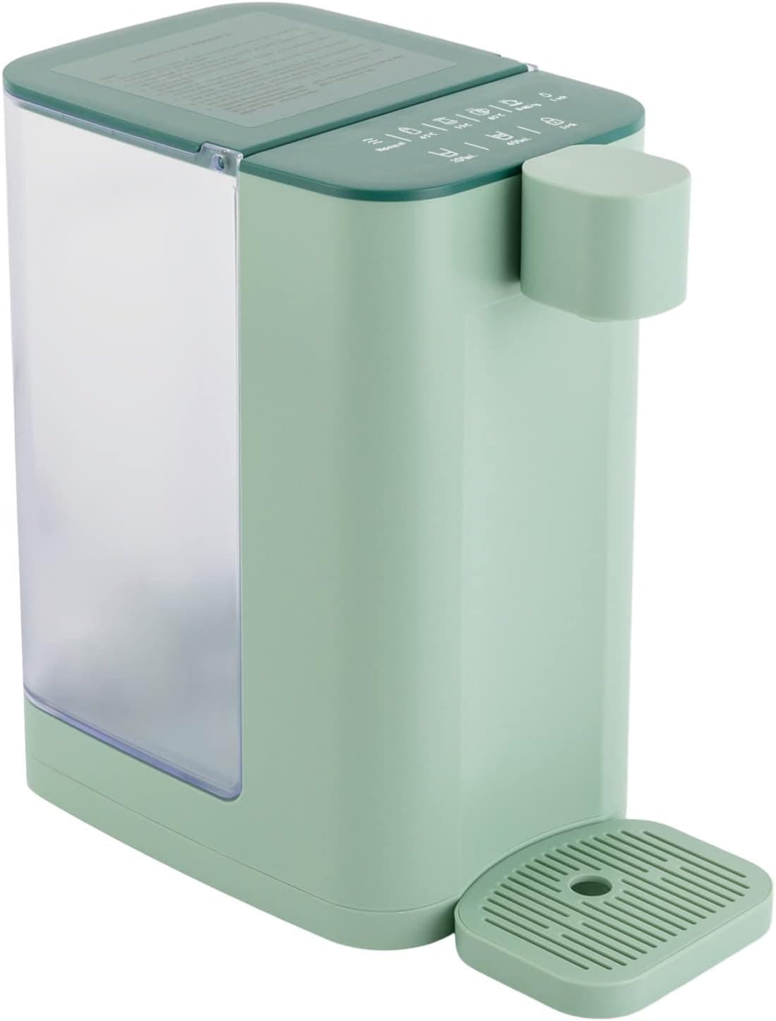 Instant Hot Water Dispenser, 1600W, Instant Countertop Water System with 102 oz Water Tank & 5 Temperature Options for Offices Schools (Green)